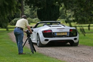 ...and Mark in typical pose on a car launch.