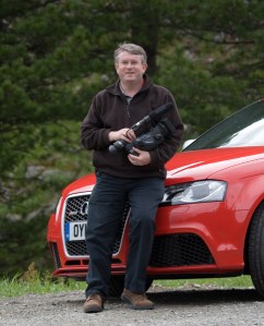 Mark James with the camera that goes everywhere with him...