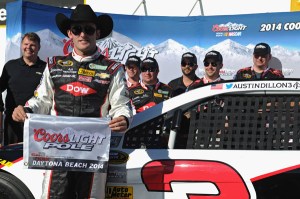 Rookie Austin Dillon made the early headlines, mainly because of his car number. (Photo courtesy NASCAR)